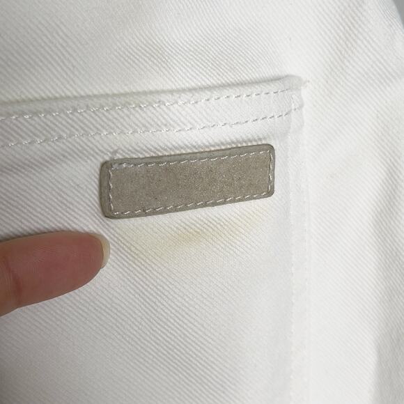 Chloe S White Low Rise Skinny Ankle Denim Jeans - Picture 6 of 10